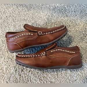 Boys Steve Madden Dorrian Brown Loafers